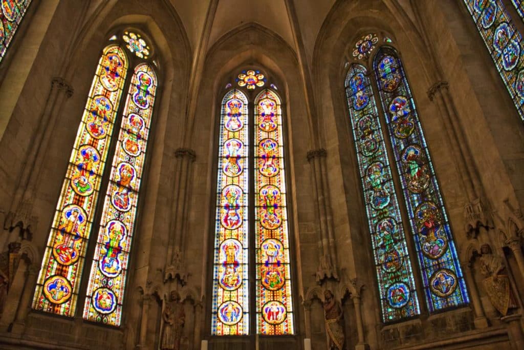 Glass windows Naumburg Cathedral