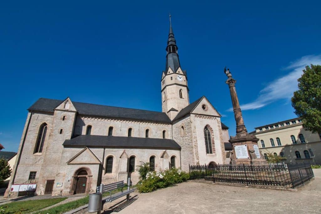 Mansfeld County sights Sangerhausen St. Ulrici church on the Romaneque Road