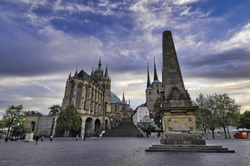 Erfurt Domplatz Thüringen Sehenswürdigkeiten