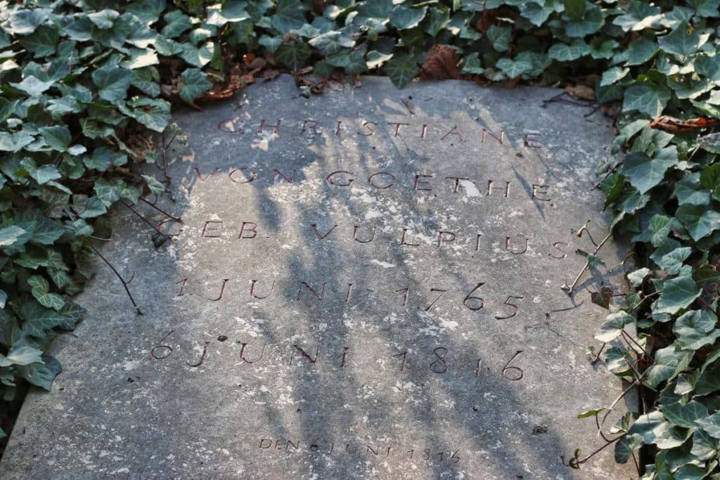 Christiane von Goethe grave Weimar
