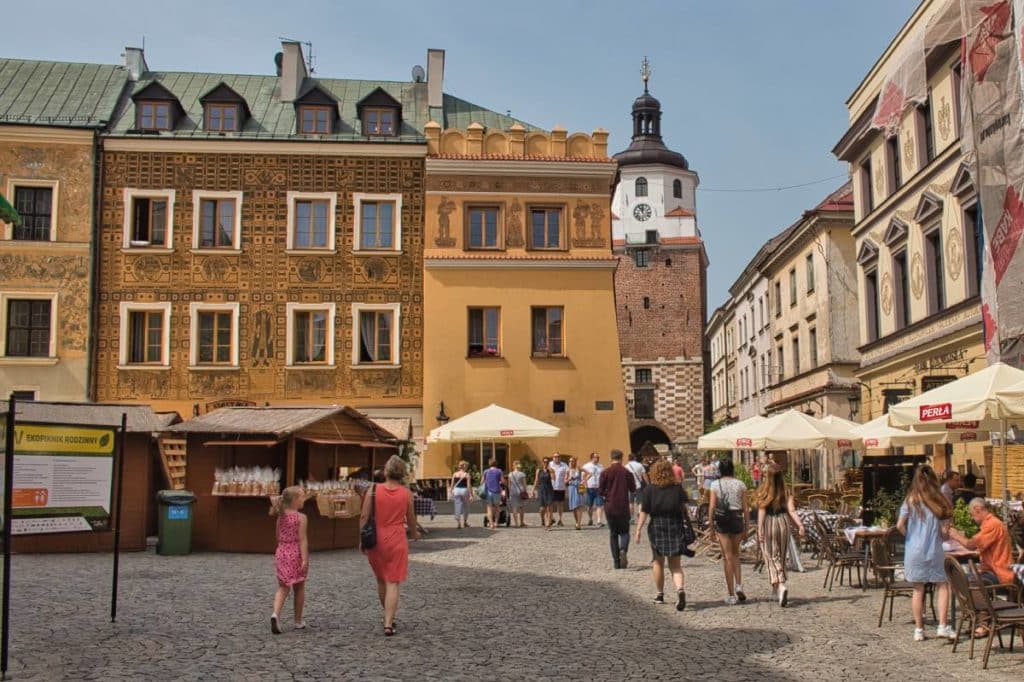 Lublin Poland sights in the old town