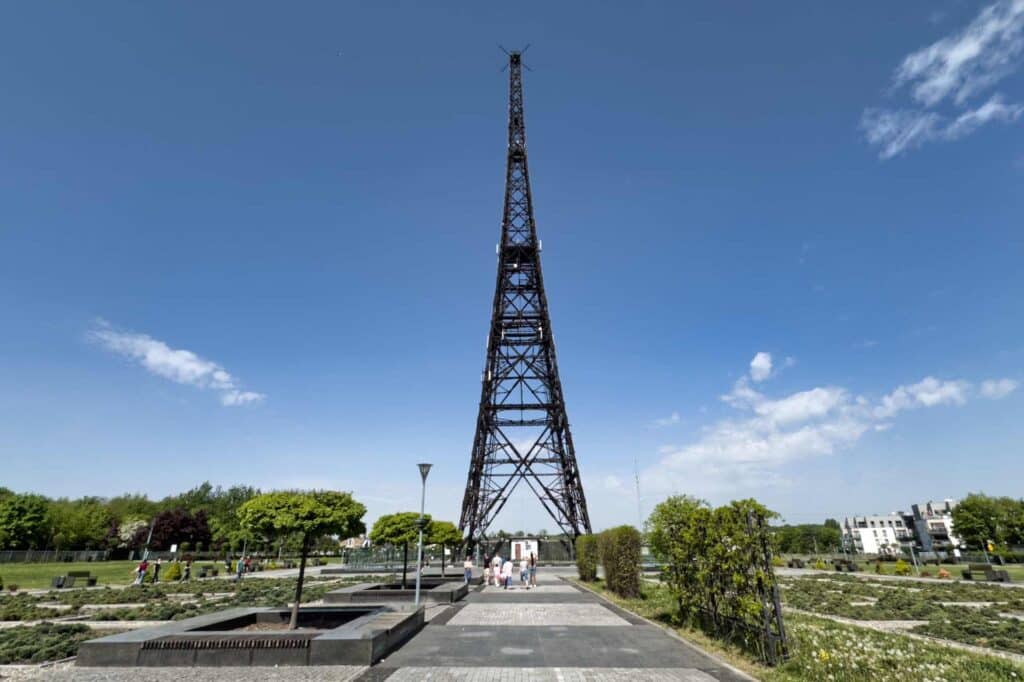 Holzturm des Sender Gleiwitz: Hier f&auml;lschten die Deutschen den &Uuml;berfall auf den Sender, der als Vorwand zum Einmarsch in Polen galt.