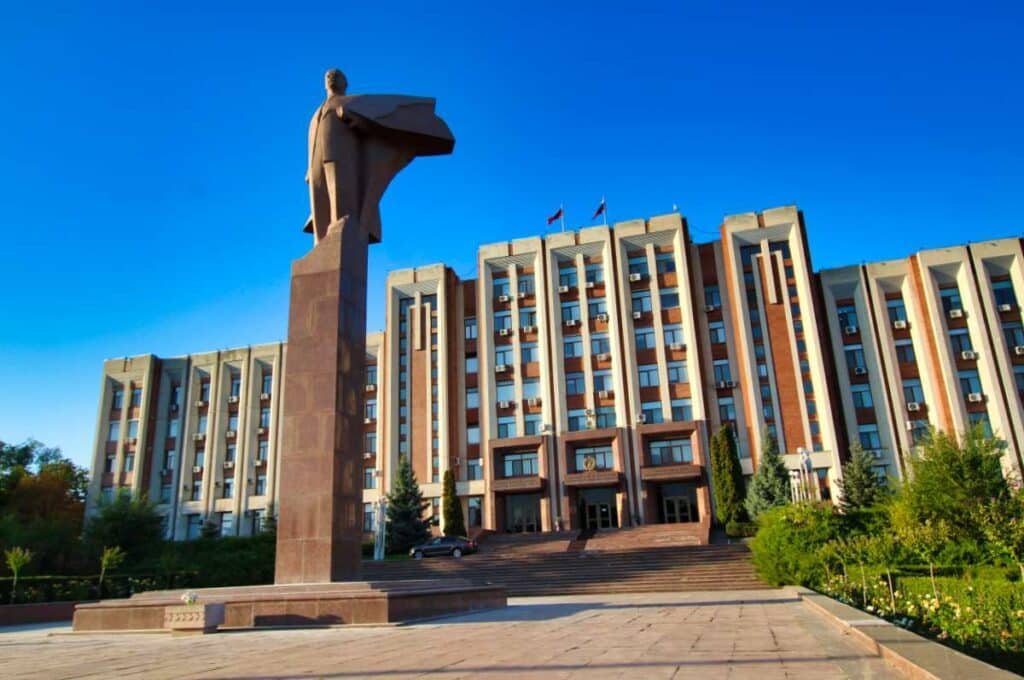 Transnistrien Lenin Parlament Tiraspol Moldawien Moldau