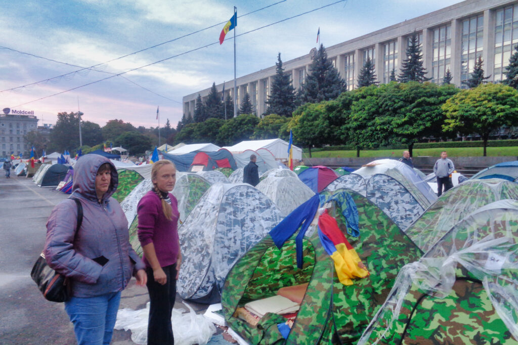 Chisinau Proteste Moldawien